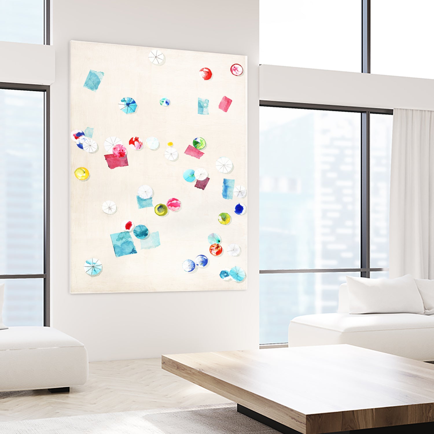 Fun Day Sunday by Daleno Art on GIANT ART - pink abstract