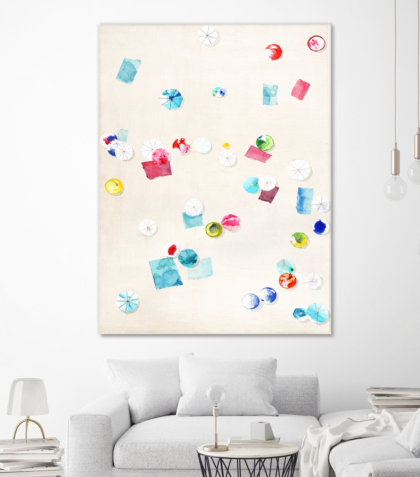 Fun Day Sunday by Daleno Art on GIANT ART - pink abstract