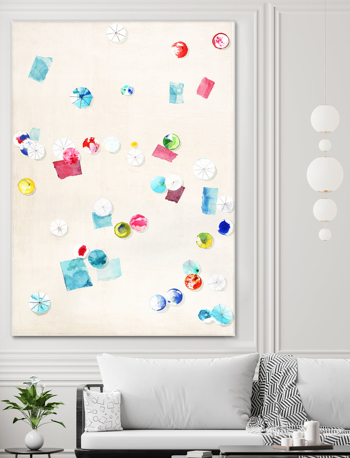 Fun Day Sunday by Daleno Art on GIANT ART - pink abstract