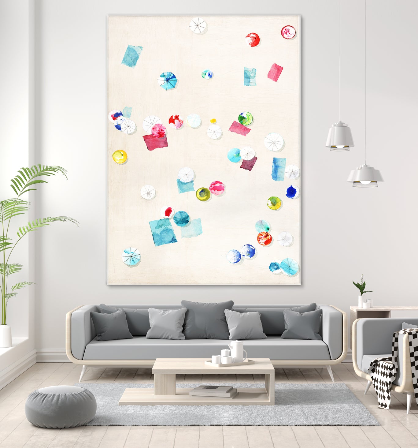 Fun Day Sunday by Daleno Art on GIANT ART - pink abstract