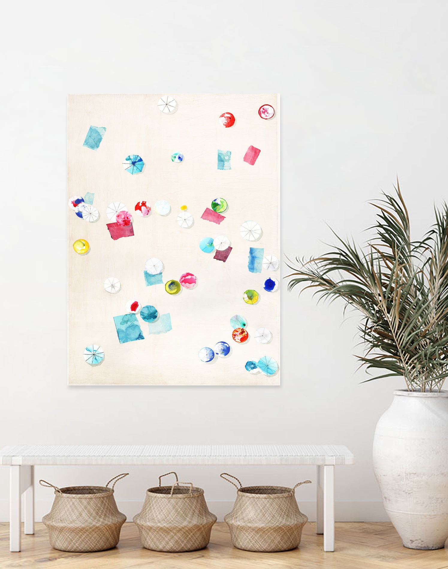 Fun Day Sunday by Daleno Art on GIANT ART - pink abstract