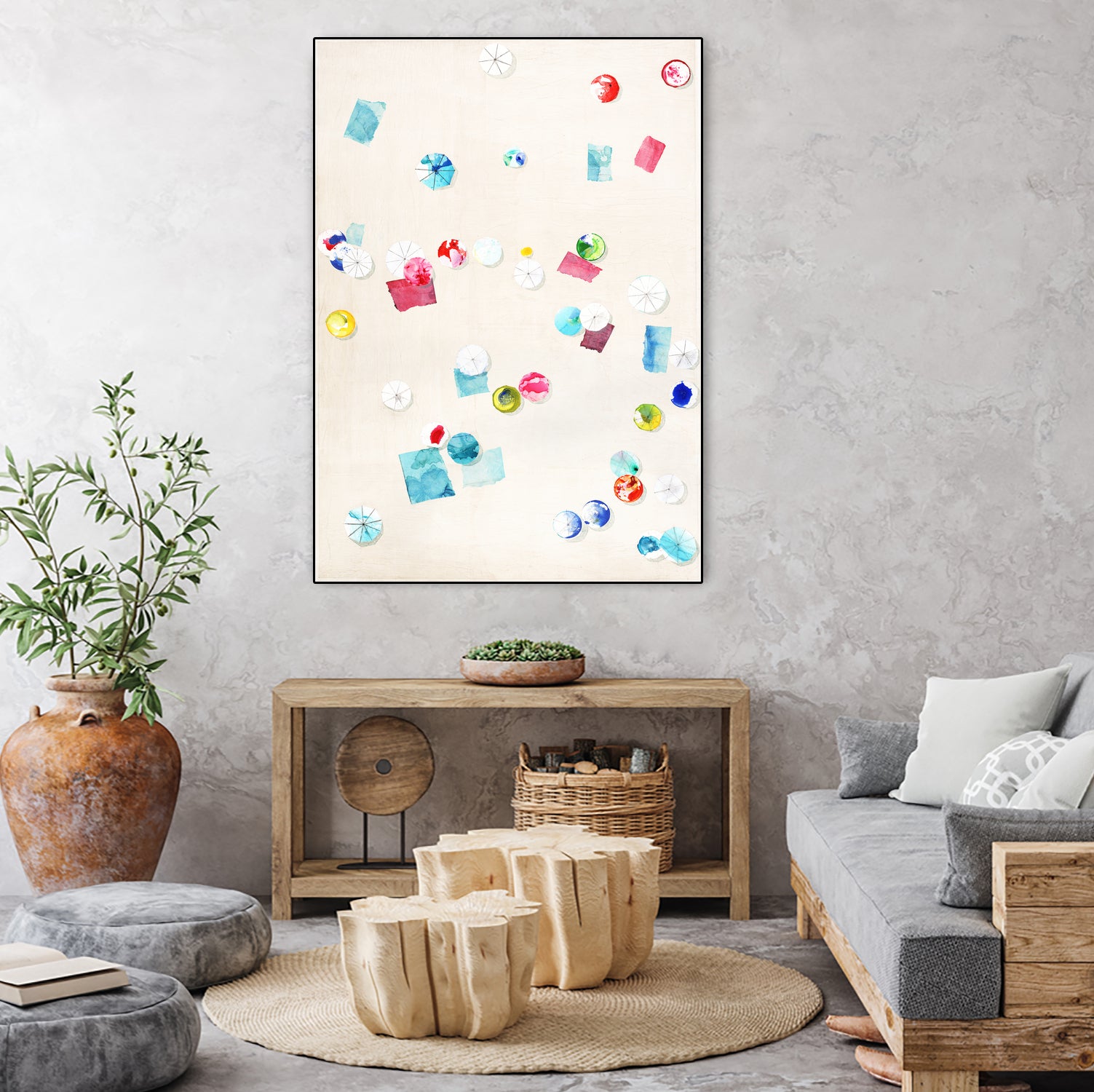 Fun Day Sunday by Daleno Art on GIANT ART - pink abstract