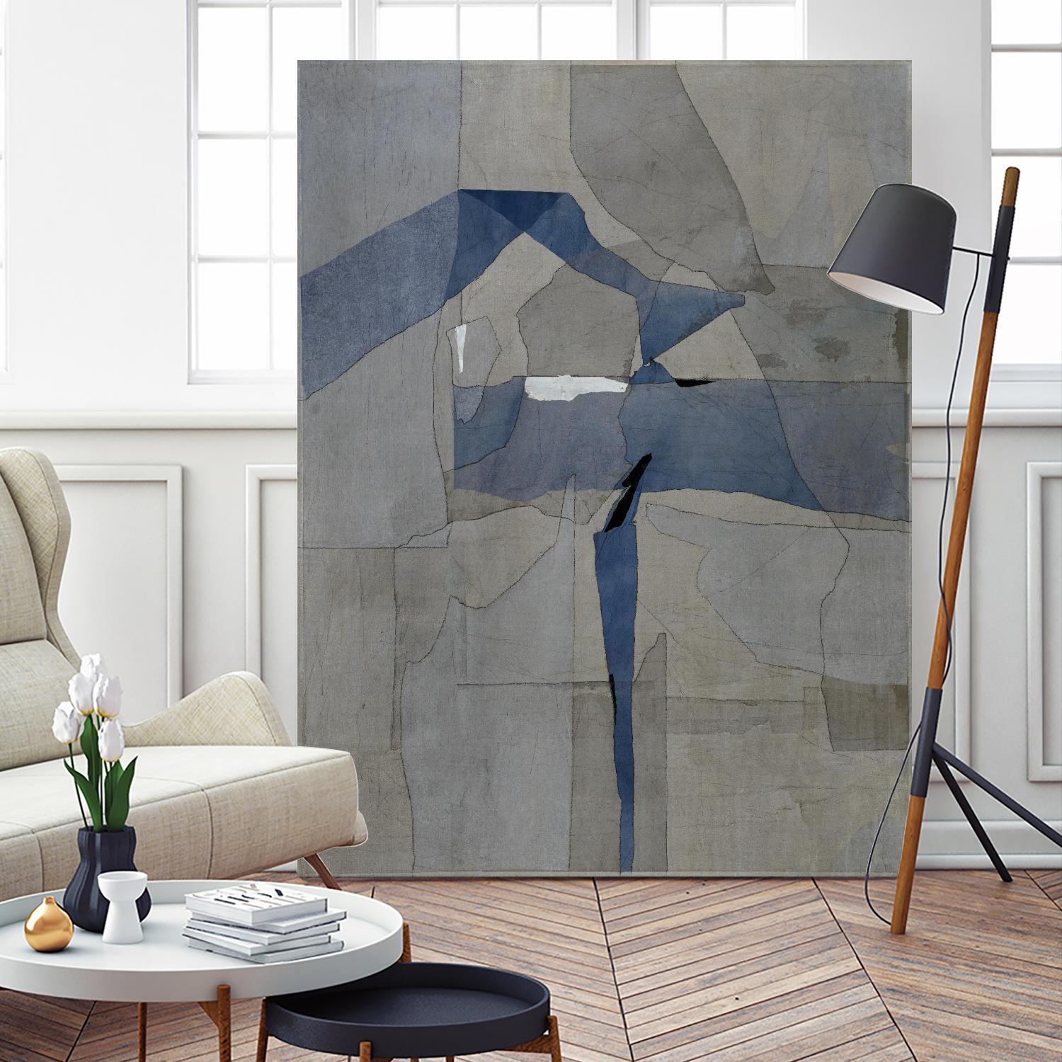 Survivor Puzzle by Daleno Art on GIANT ART - blue abstract abstrait