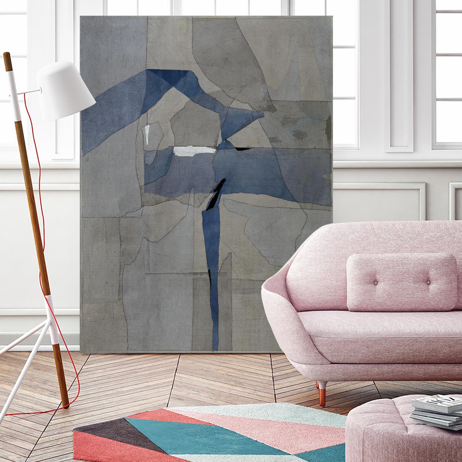 Survivor Puzzle by Daleno Art on GIANT ART - blue abstract abstrait