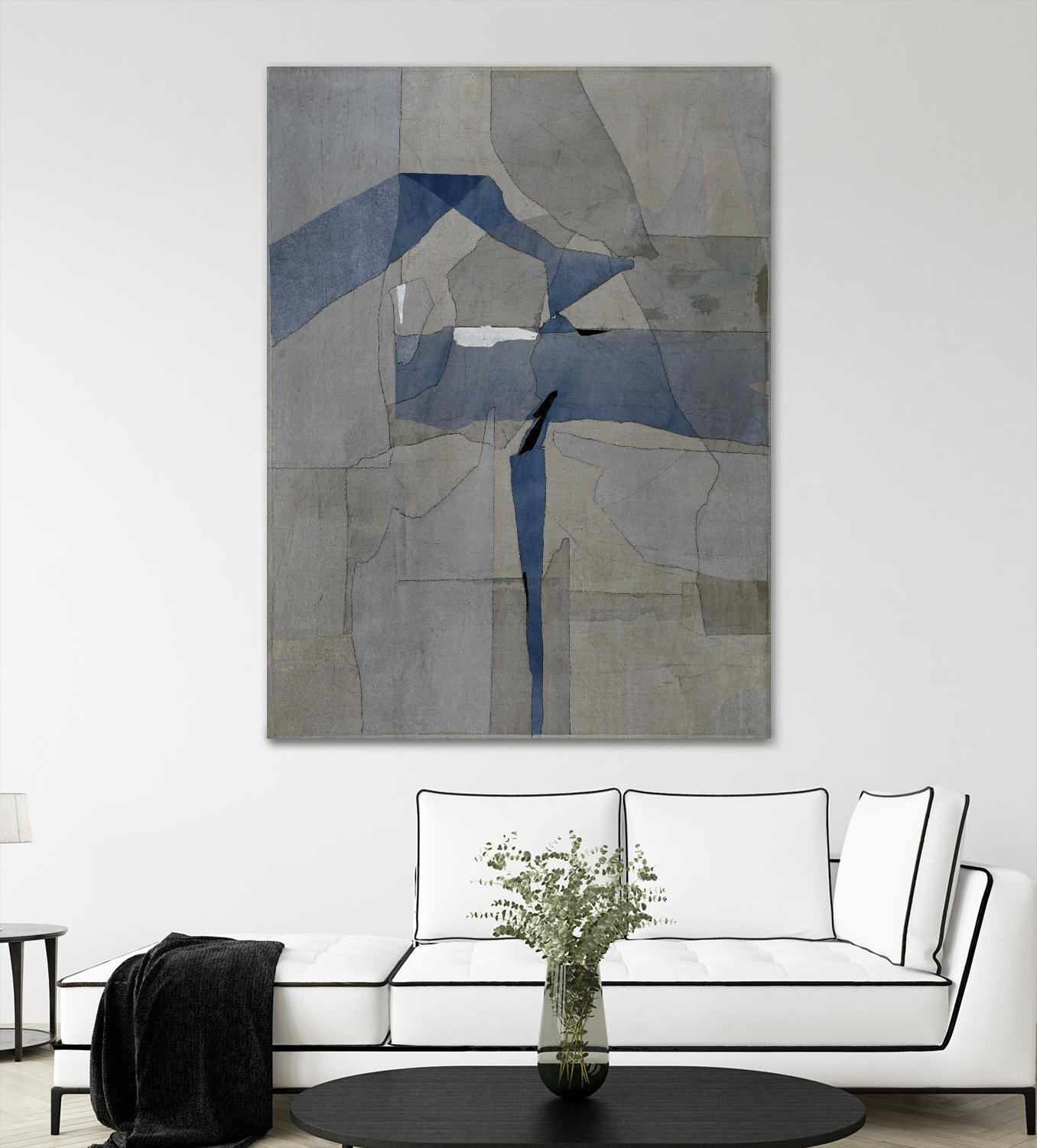 Survivor Puzzle by Daleno Art on GIANT ART - blue abstract abstrait