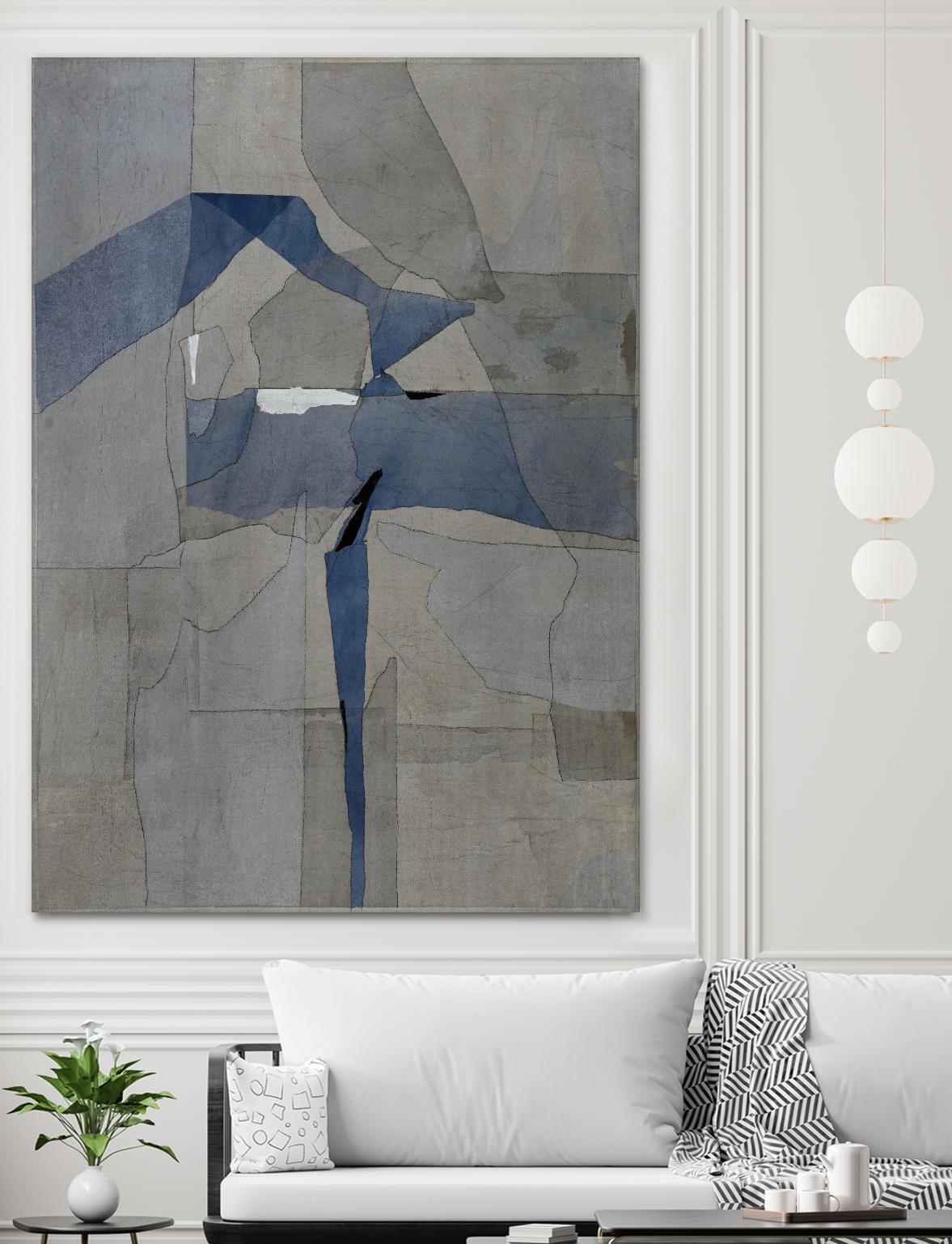 Survivor Puzzle by Daleno Art on GIANT ART - blue abstract abstrait