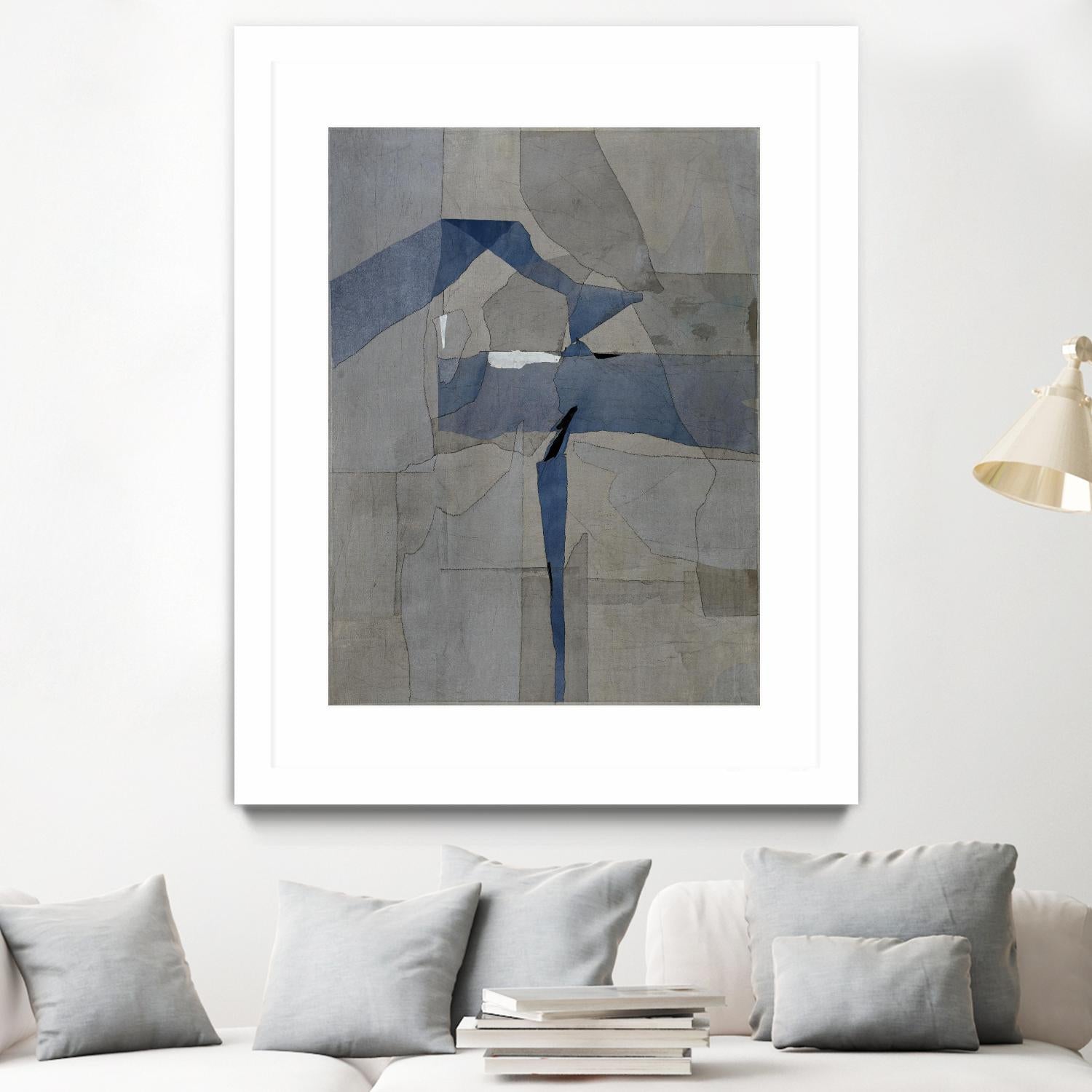 Survivor Puzzle by Daleno Art on GIANT ART - blue abstract abstrait