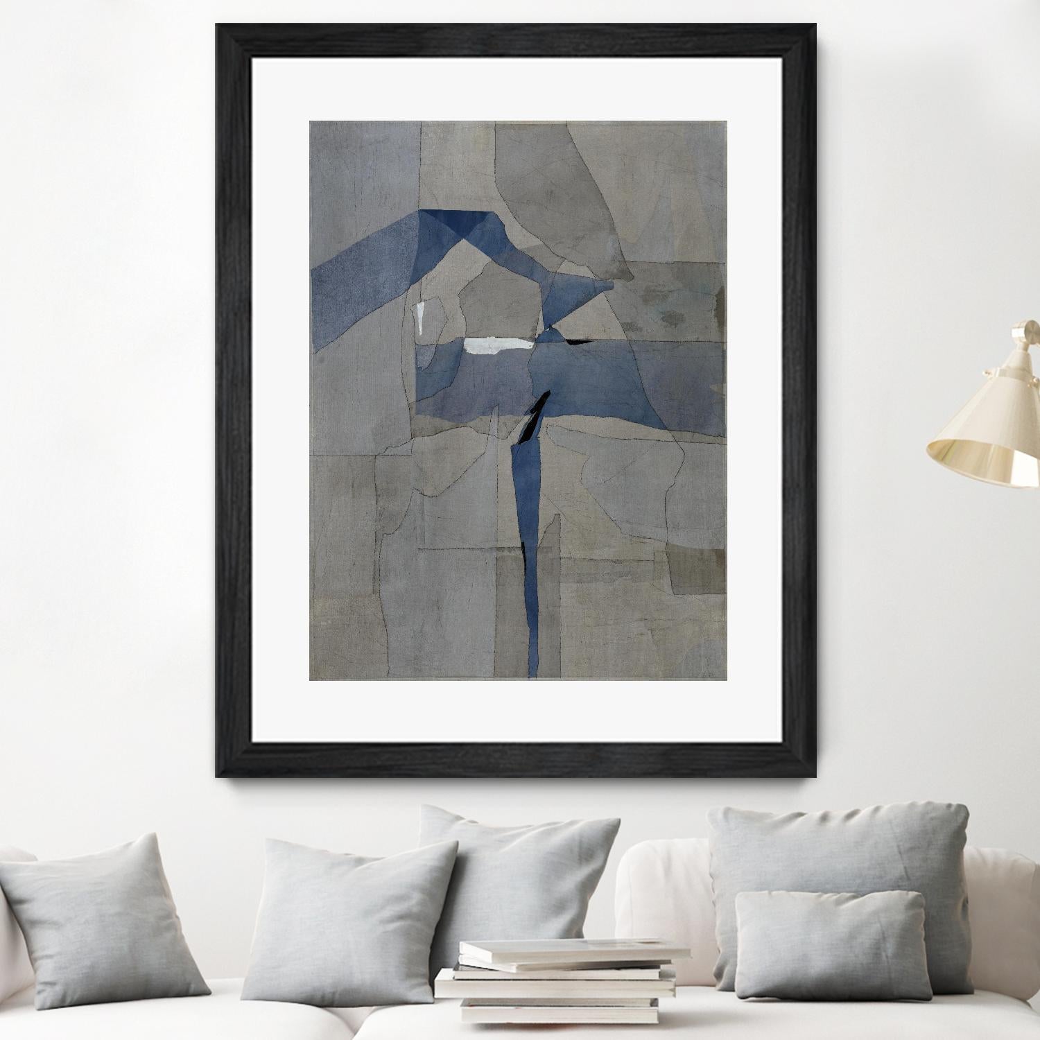 Survivor Puzzle by Daleno Art on GIANT ART - blue abstract abstrait