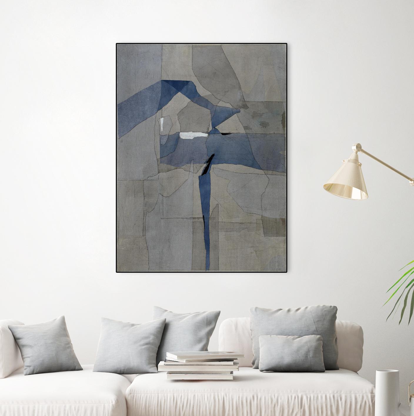 Survivor Puzzle by Daleno Art on GIANT ART - blue abstract abstrait