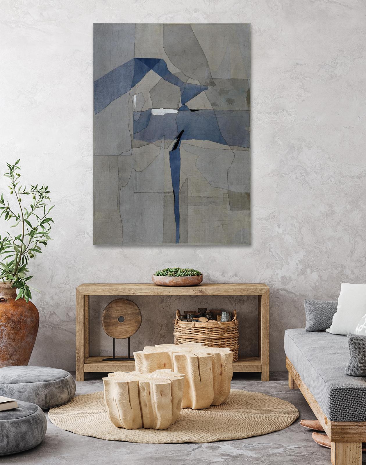 Survivor Puzzle by Daleno Art on GIANT ART - blue abstract abstrait