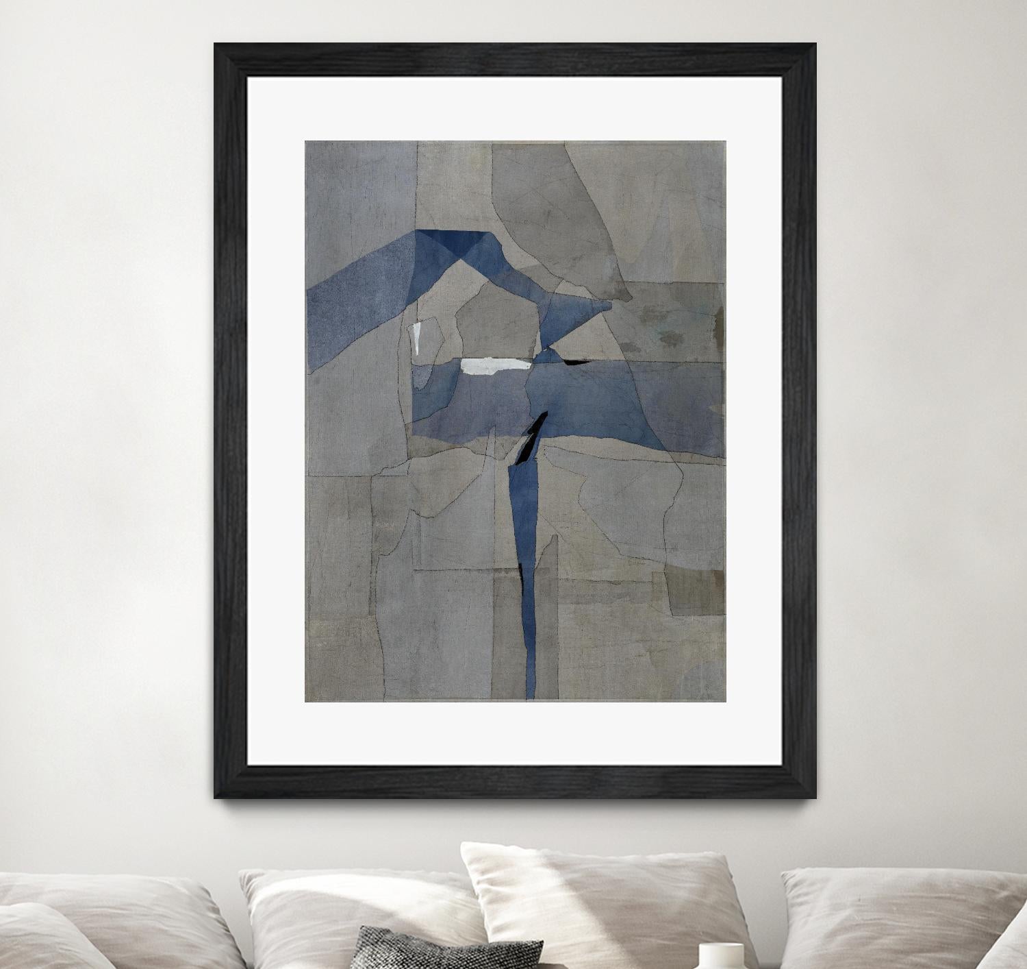Survivor Puzzle by Daleno Art on GIANT ART - blue abstract abstrait