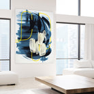 Curious Crafter II by Daleno Art on GIANT ART - blue abstract abstrait