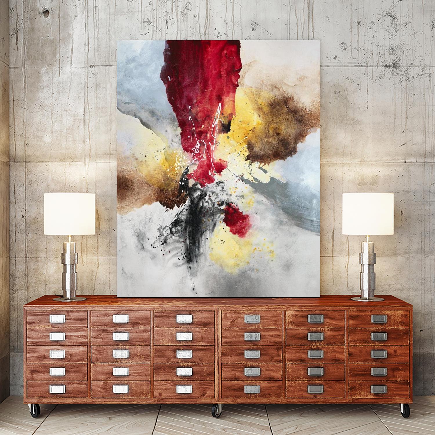 Subversion by Daleno Art on GIANT ART - red abstract abstrait