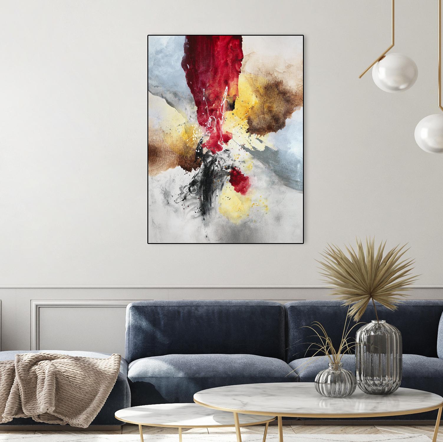 Subversion by Daleno Art on GIANT ART - red abstract abstrait