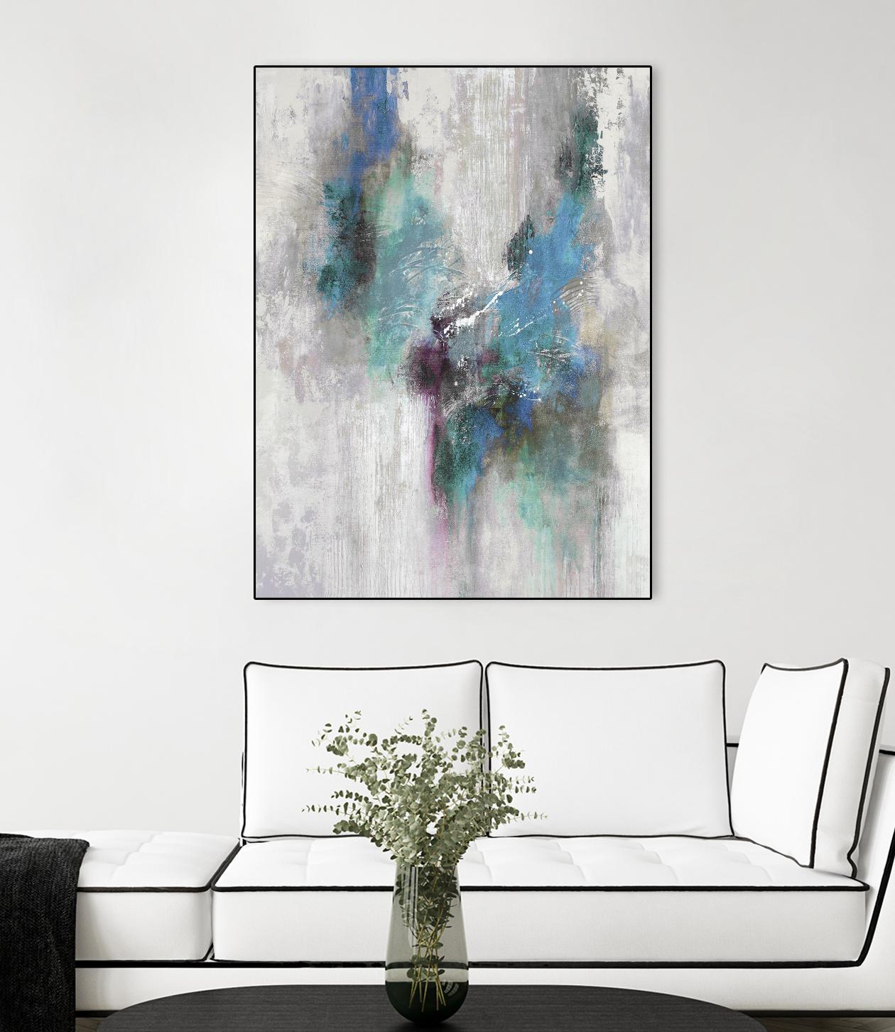 Comfy Nest II by Daleno Art on GIANT ART - blue abstract abstrait