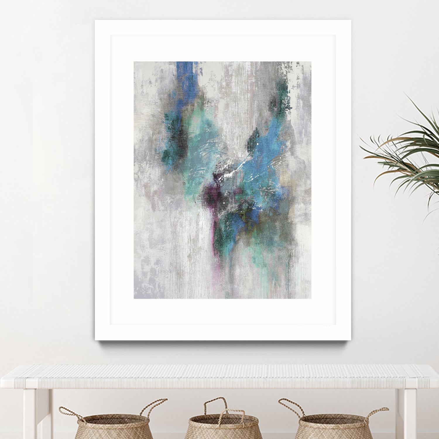 Comfy Nest II by Daleno Art on GIANT ART - blue abstract abstrait