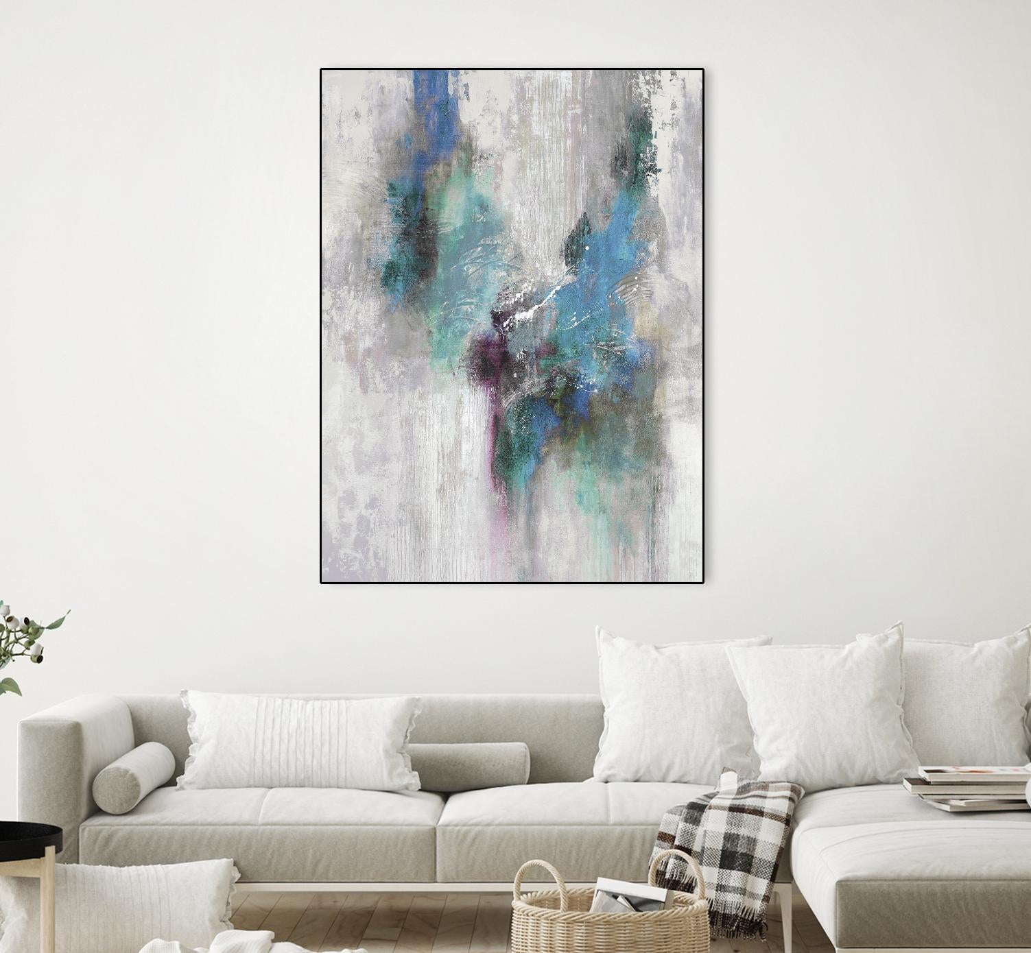 Comfy Nest II by Daleno Art on GIANT ART - blue abstract abstrait