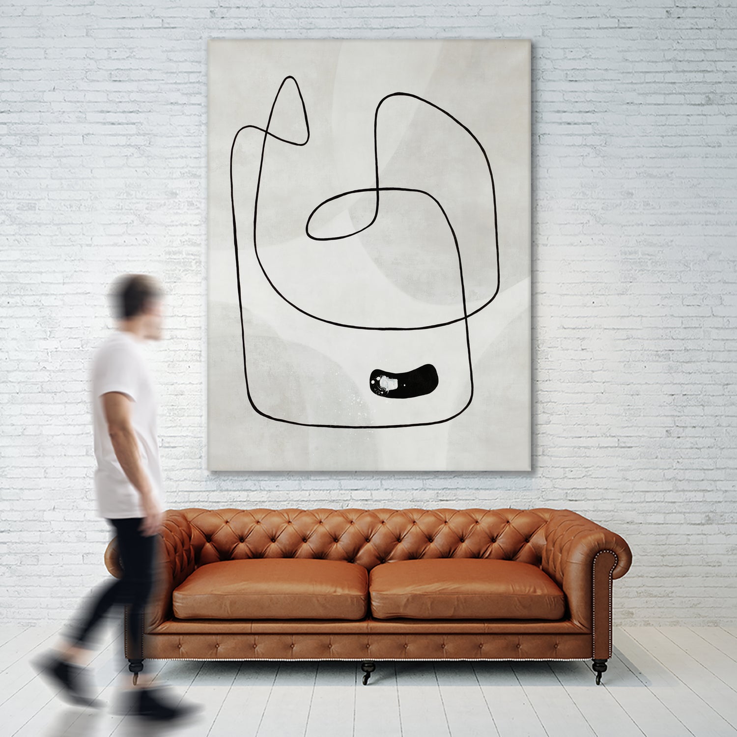 Take A Dip by Daleno Art on GIANT ART - black abstract