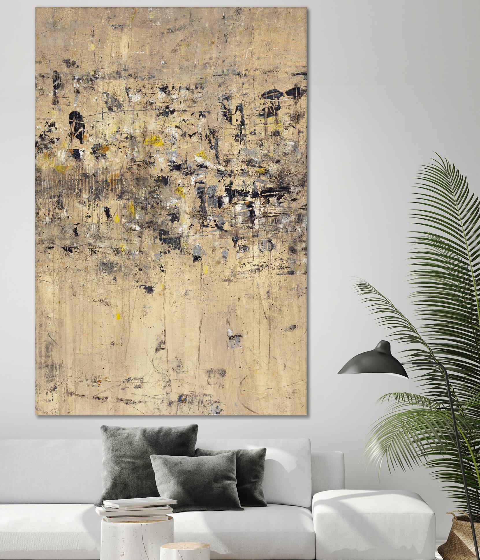 Visitors From Afar by Daleno Art on GIANT ART - gold abstract abstrait