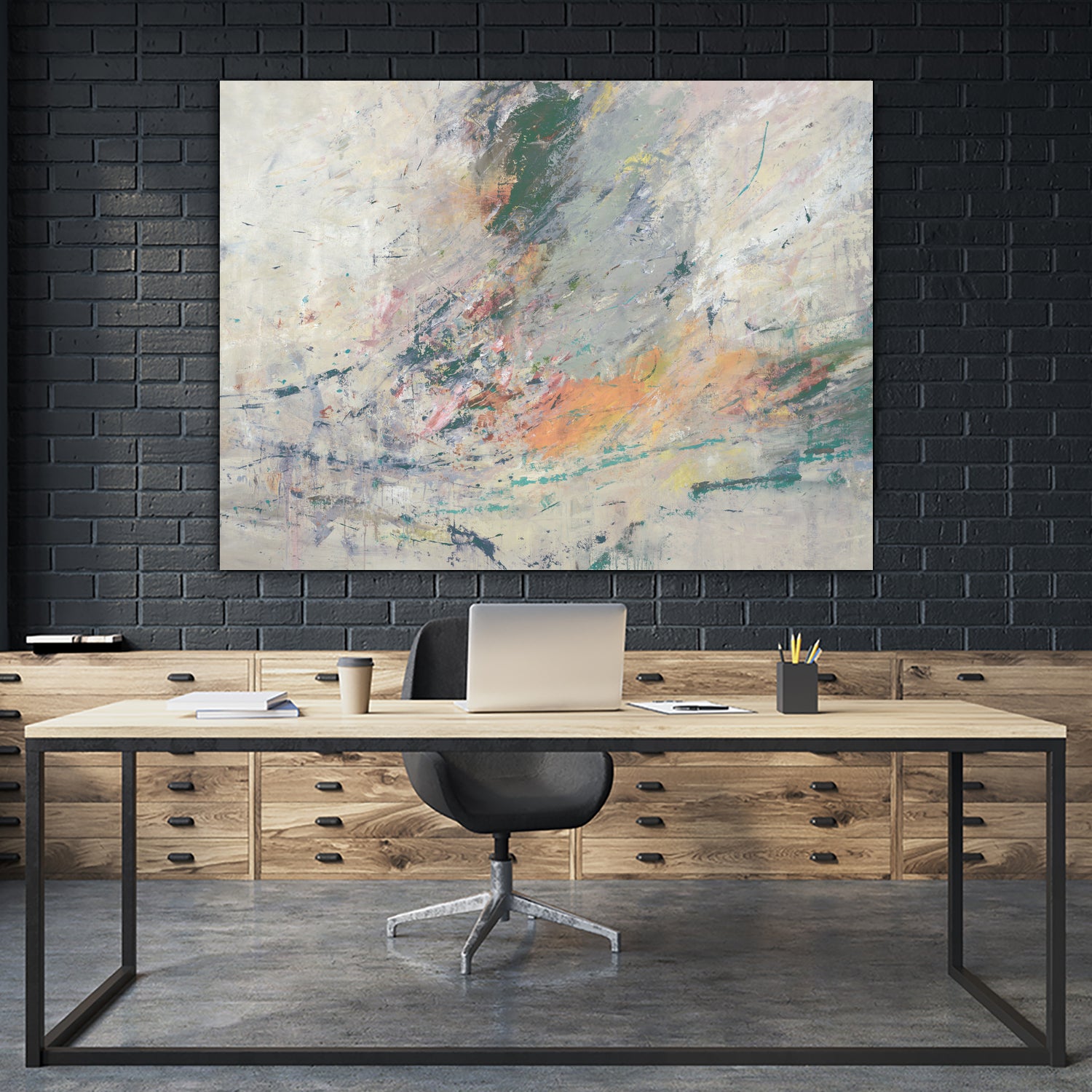 A Fabulous Finish IV by Daleno Art on GIANT ART - grey abstract