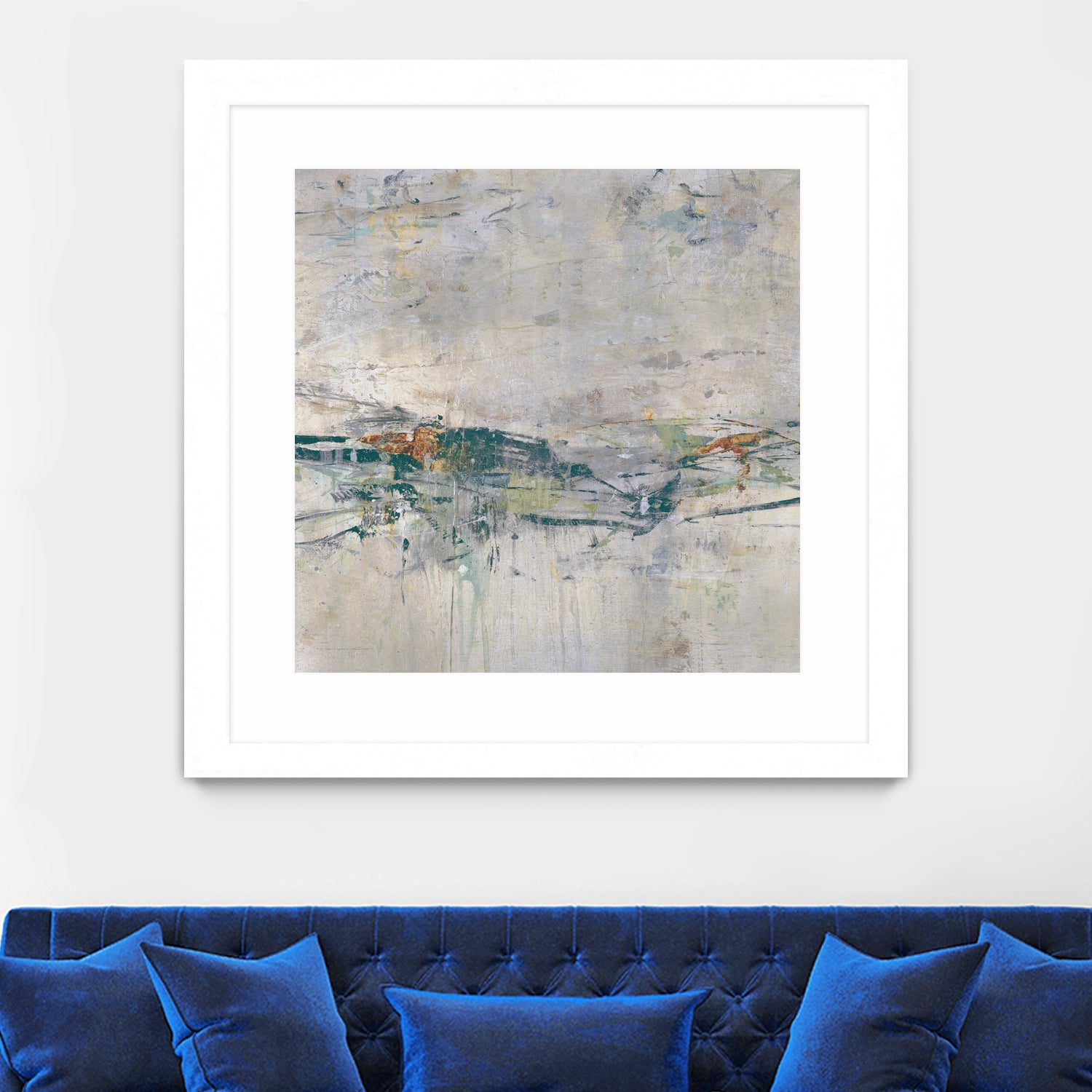 Broken Road III by Daleno Art on GIANT ART - green abstract