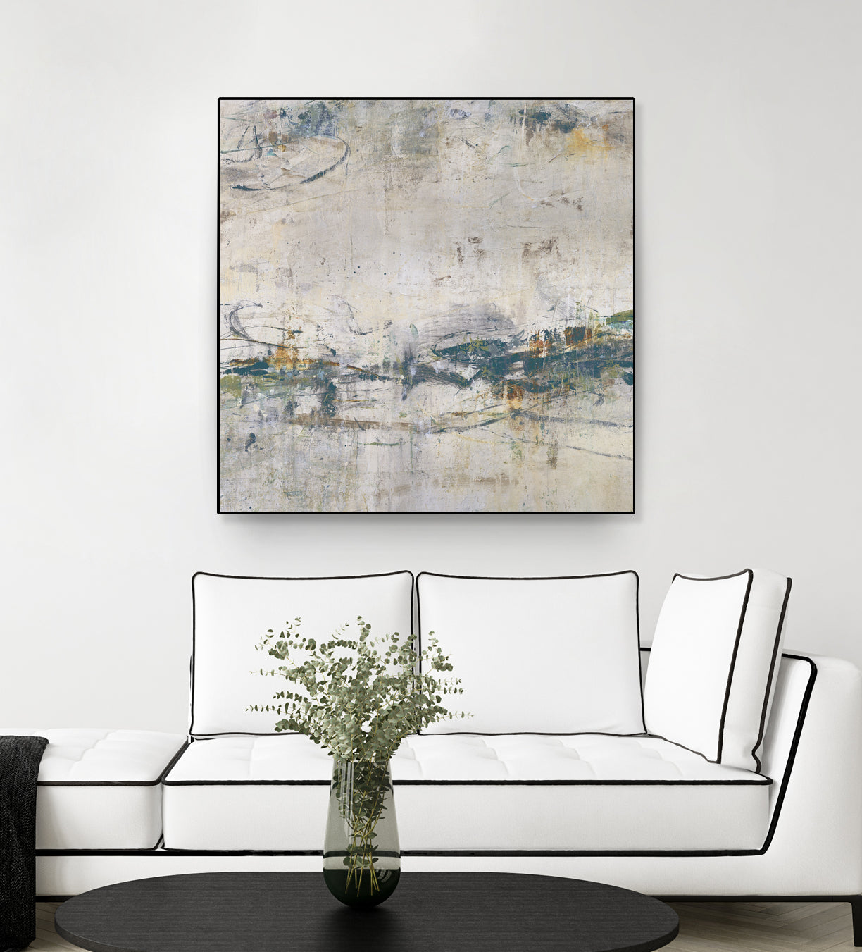 Broken Road IV by Daleno Art on GIANT ART - green abstract