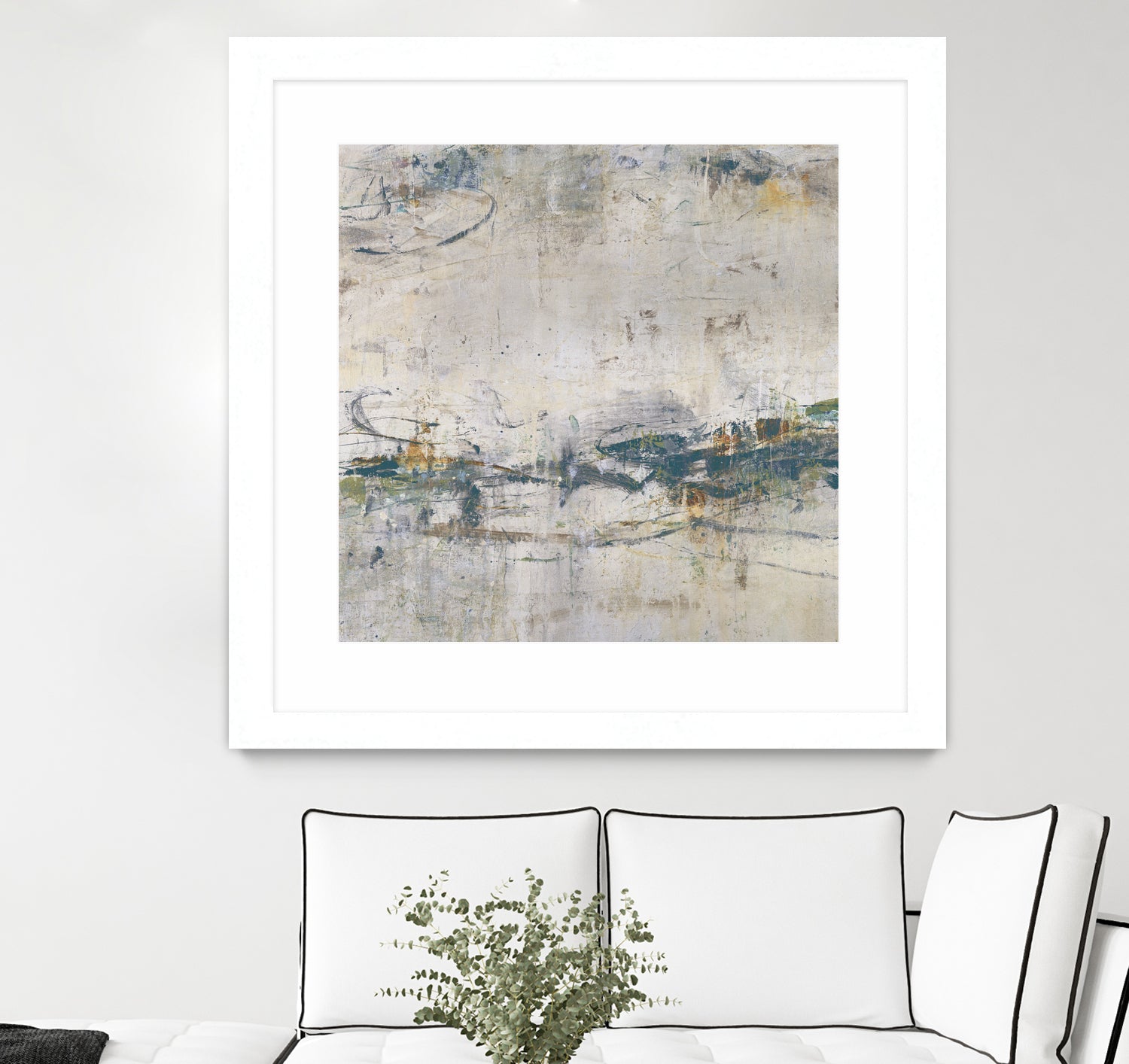 Broken Road IV by Daleno Art on GIANT ART - green abstract