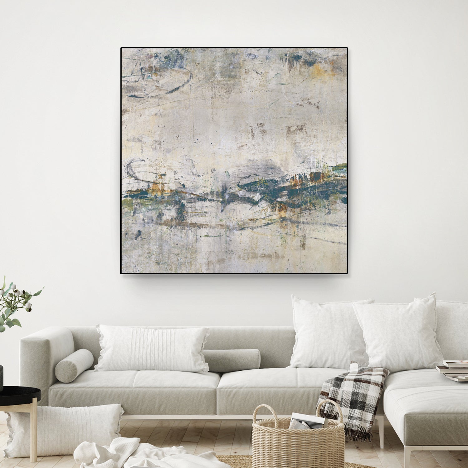 Broken Road IV by Daleno Art on GIANT ART - green abstract