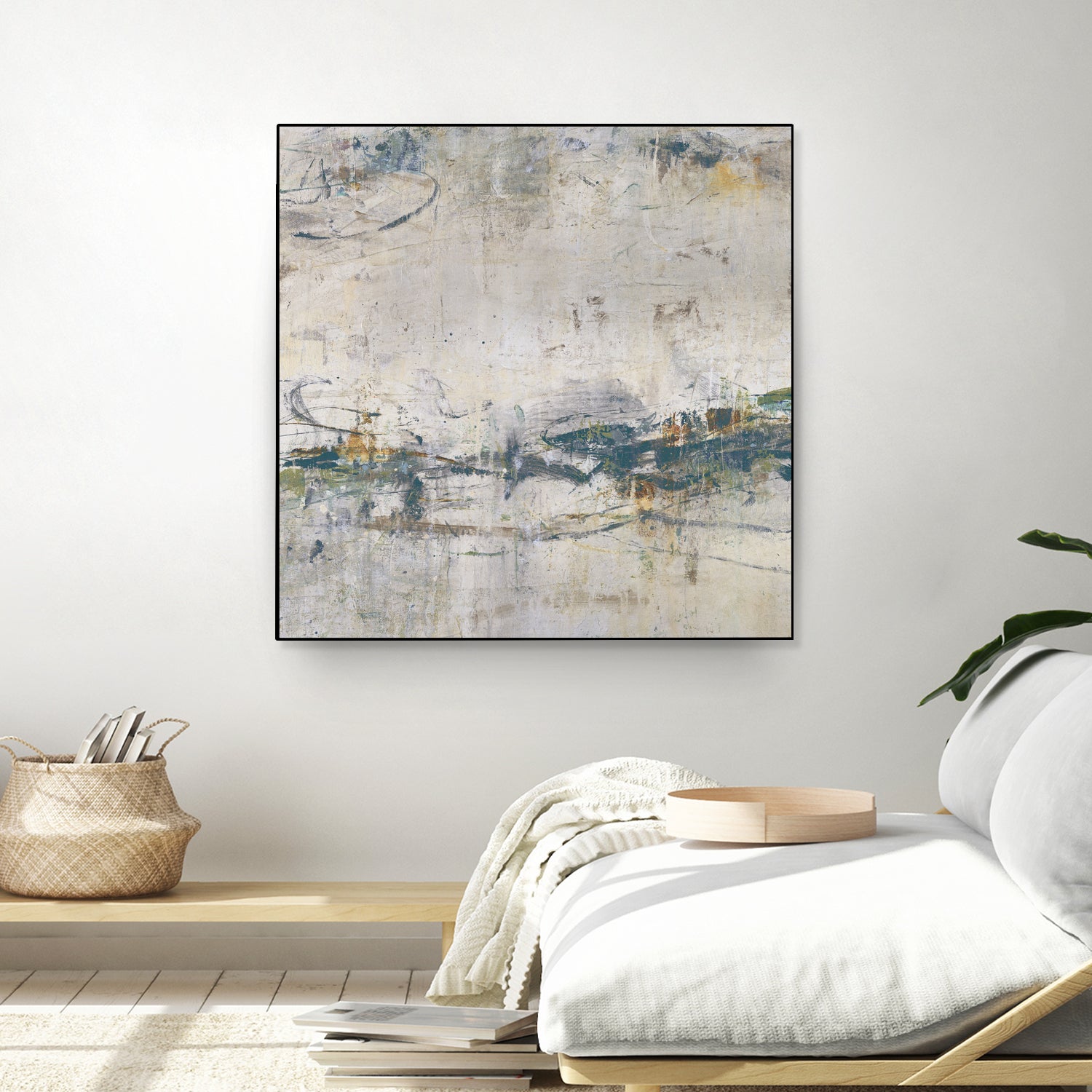 Broken Road IV by Daleno Art on GIANT ART - green abstract