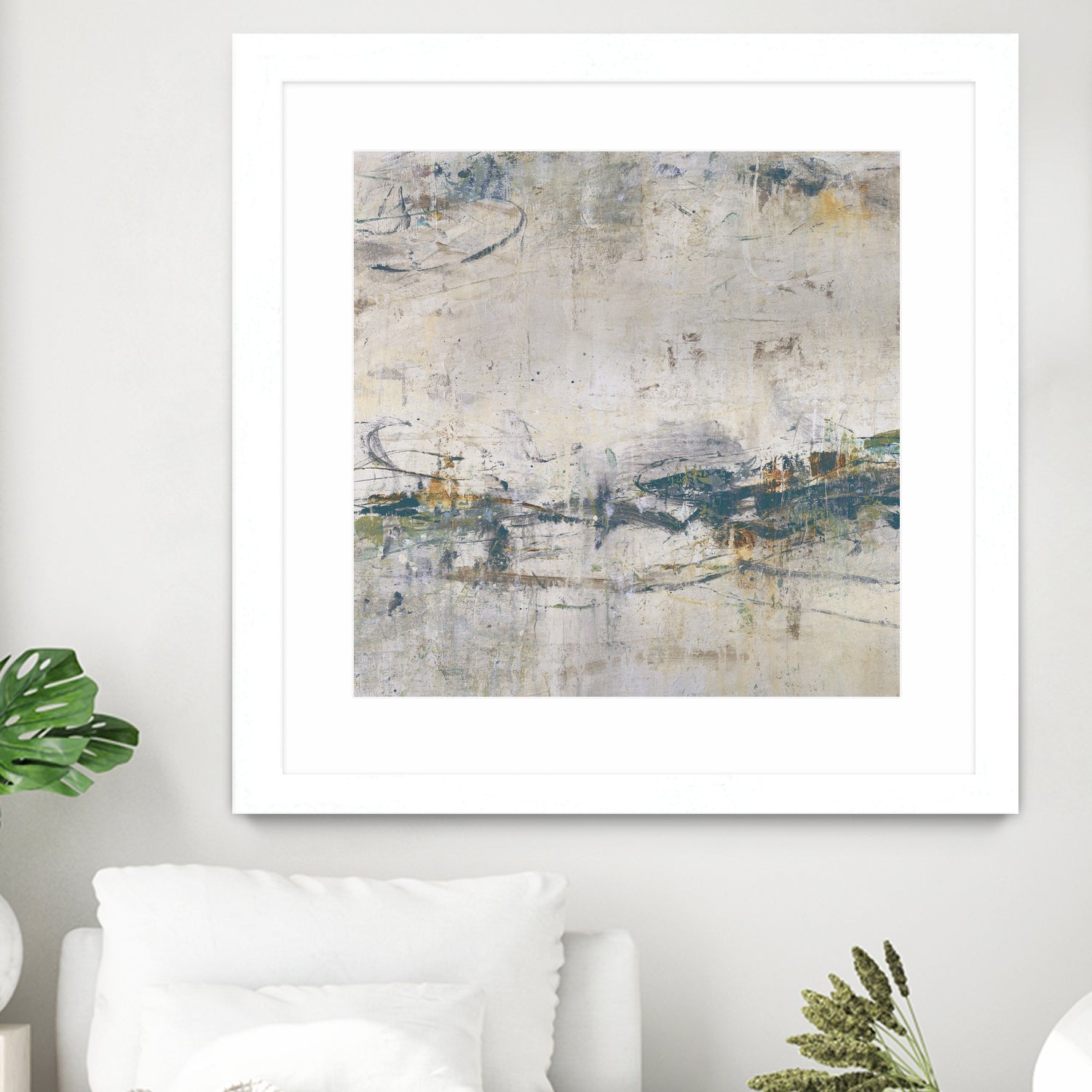 Broken Road IV by Daleno Art on GIANT ART - green abstract