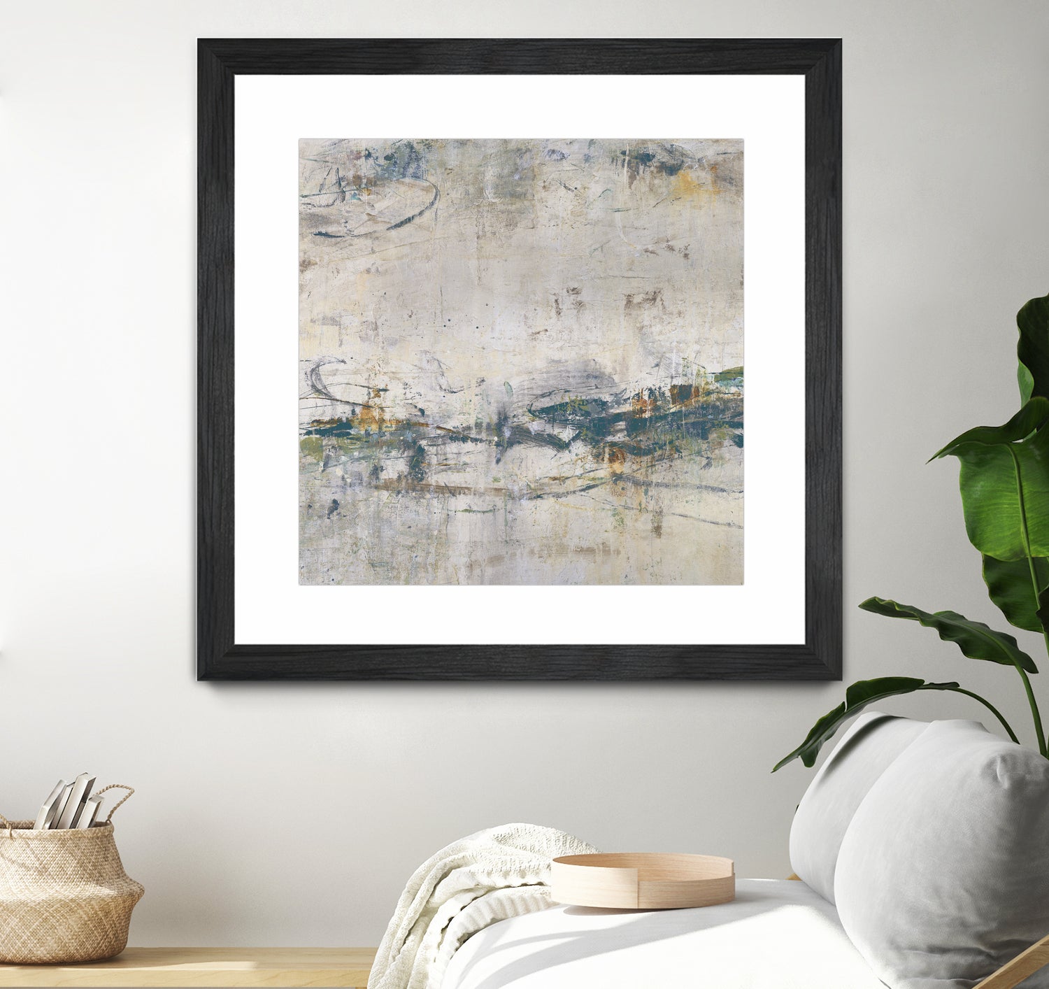 Broken Road IV by Daleno Art on GIANT ART - green abstract