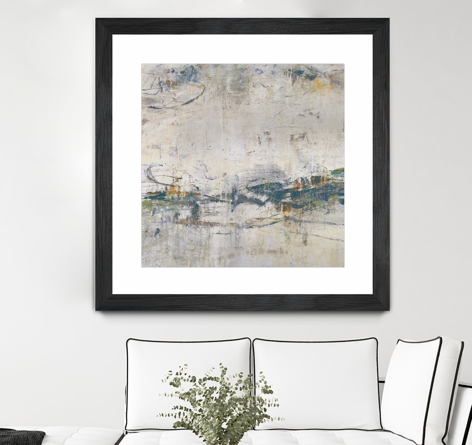 Broken Road IV by Daleno Art on GIANT ART - green abstract