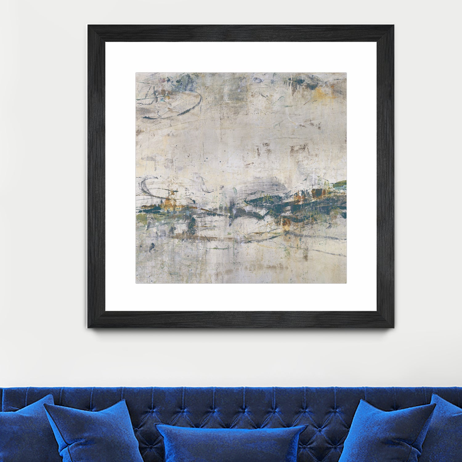 Broken Road IV by Daleno Art on GIANT ART - green abstract