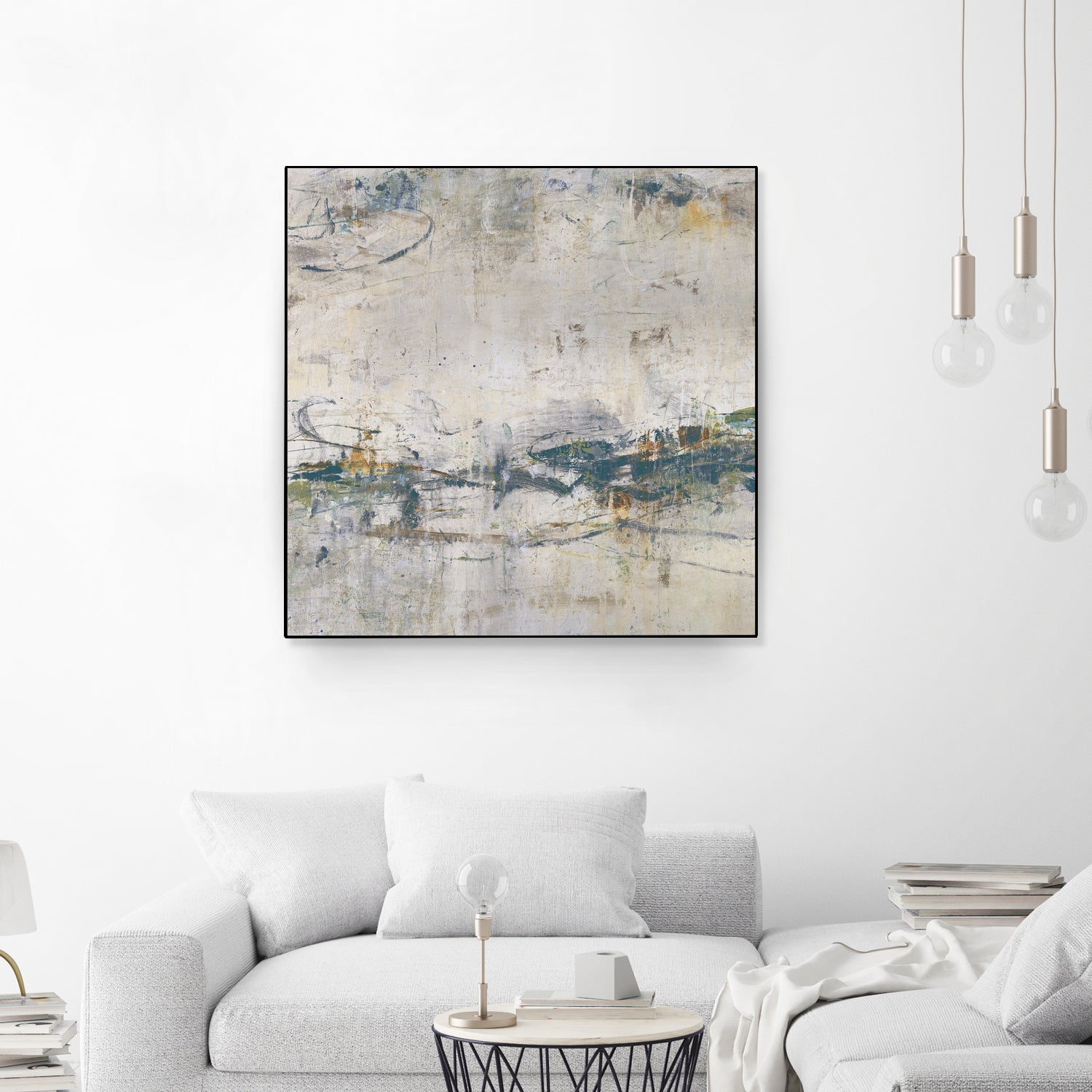 Broken Road IV by Daleno Art on GIANT ART - green abstract