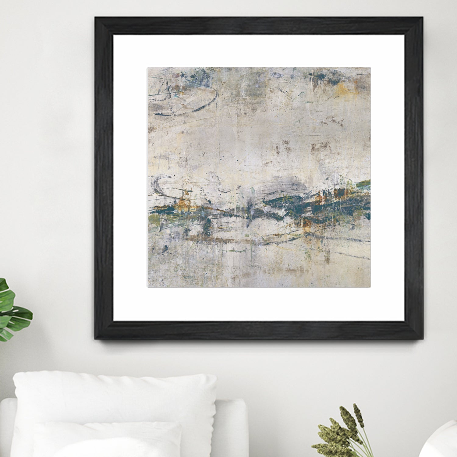 Broken Road IV by Daleno Art on GIANT ART - green abstract