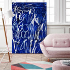 Prescription to Fame by Daleno Art on GIANT ART - blue abstract scribble