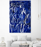 Prescription to Fame by Daleno Art on GIANT ART - blue abstract scribble