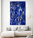 Prescription to Fame by Daleno Art on GIANT ART - blue abstract scribble