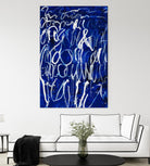 Prescription to Fame by Daleno Art on GIANT ART - blue abstract scribble