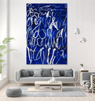 Prescription to Fame by Daleno Art on GIANT ART - blue abstract scribble