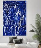 Prescription to Fame by Daleno Art on GIANT ART - blue abstract scribble