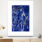Prescription to Fame by Daleno Art on GIANT ART - blue abstract scribble