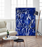 Prescription to Fame by Daleno Art on GIANT ART - blue abstract scribble