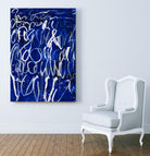 Prescription to Fame by Daleno Art on GIANT ART - blue abstract scribble