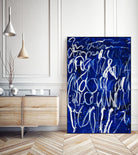 Prescription to Fame by Daleno Art on GIANT ART - blue abstract scribble