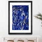 Prescription to Fame by Daleno Art on GIANT ART - blue abstract scribble