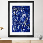 Prescription to Fame by Daleno Art on GIANT ART - blue abstract scribble