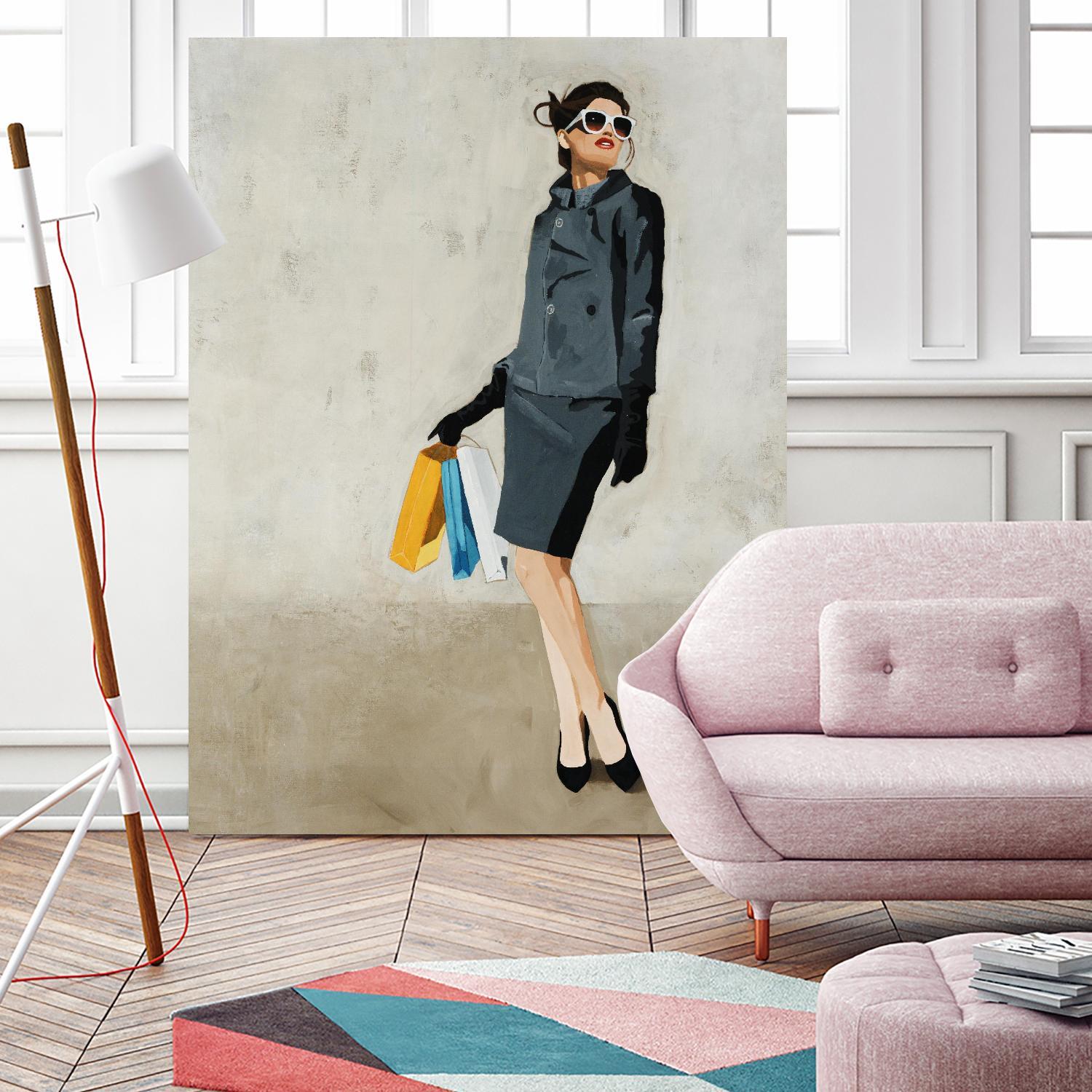 Cosmopolitan by Daleno Art on GIANT ART - blue abstract figure