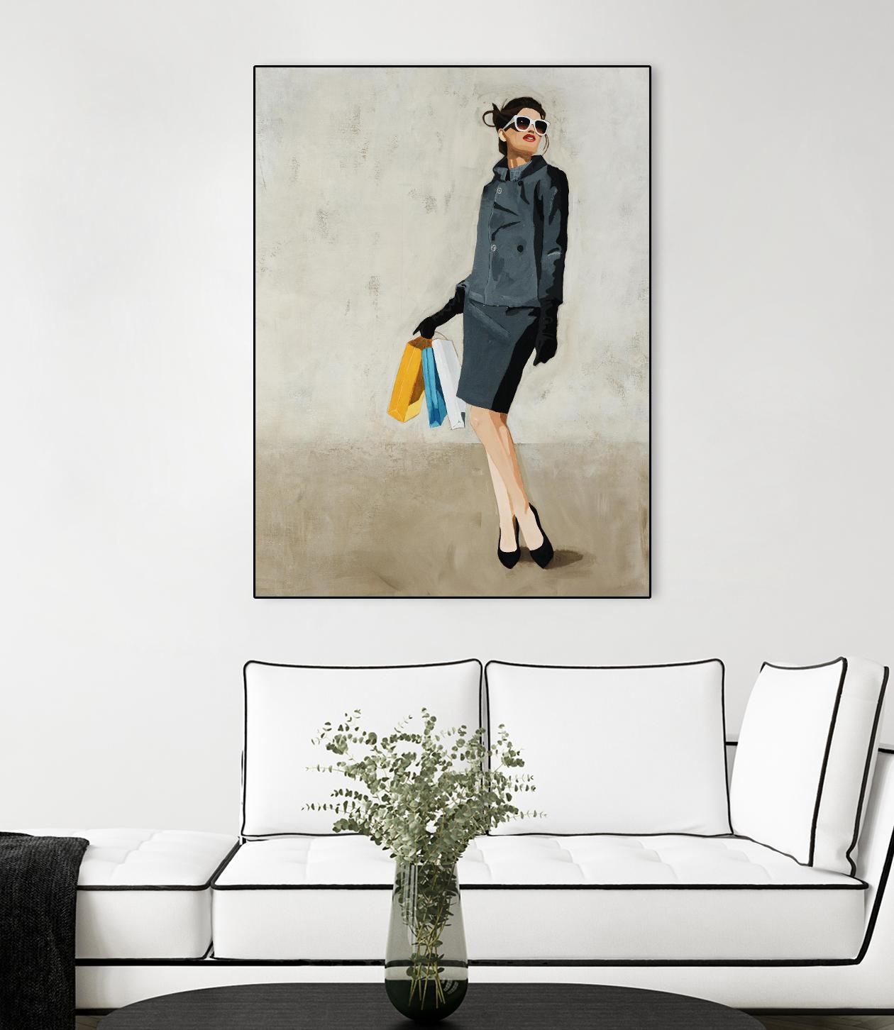 Cosmopolitan by Daleno Art on GIANT ART - blue abstract figure