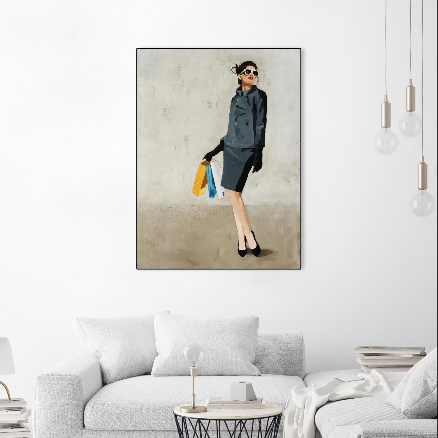 Cosmopolitan by Daleno Art on GIANT ART - blue abstract figure